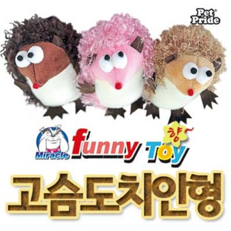 미라클 고슴도치 삑삑이 인형 1개 색상랜덤, 1