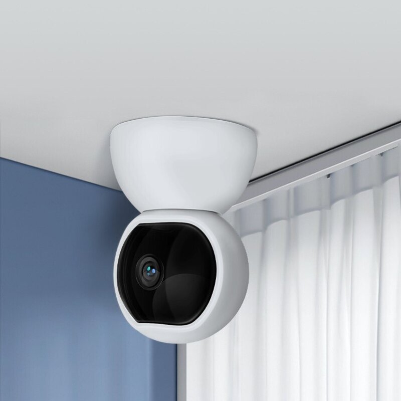 가정용 홈캠 베이비캠 강아지 xiaovv 스마트 PTZ 카메라 홈 무선 Wi-Fi 네트워크 모니터 모바일 추적 360° 파노라마, 없음, 하얀색