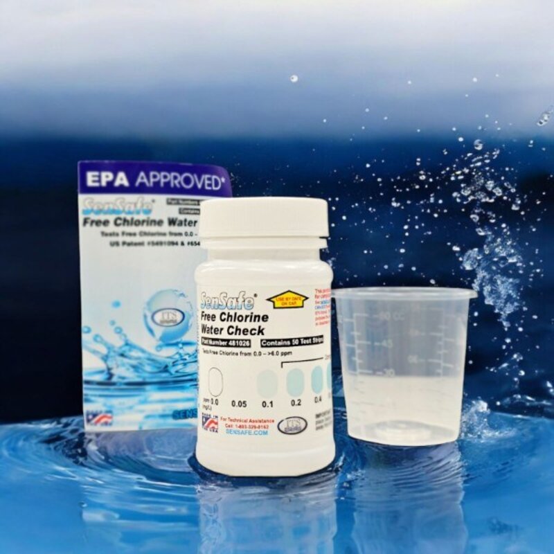 잔류염소 측정키트 리트머스 0~6 ppm (12단계 비색 측정) 50회분, 1개, 100g