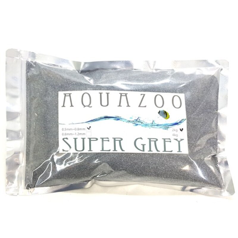 AQUAZOO 어항용 바닥재 0.5~0.8mm 2kg, CRYSTAL WHITE, 1개
