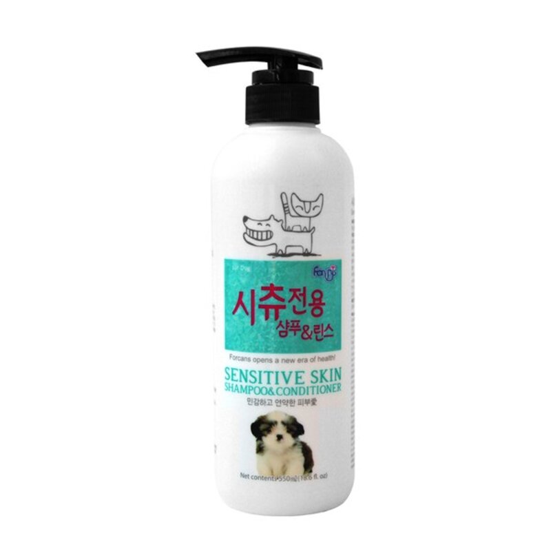 포켄스 뉴 포비스 시츄 전용 샴푸 앤 린스, 550ml, 1개