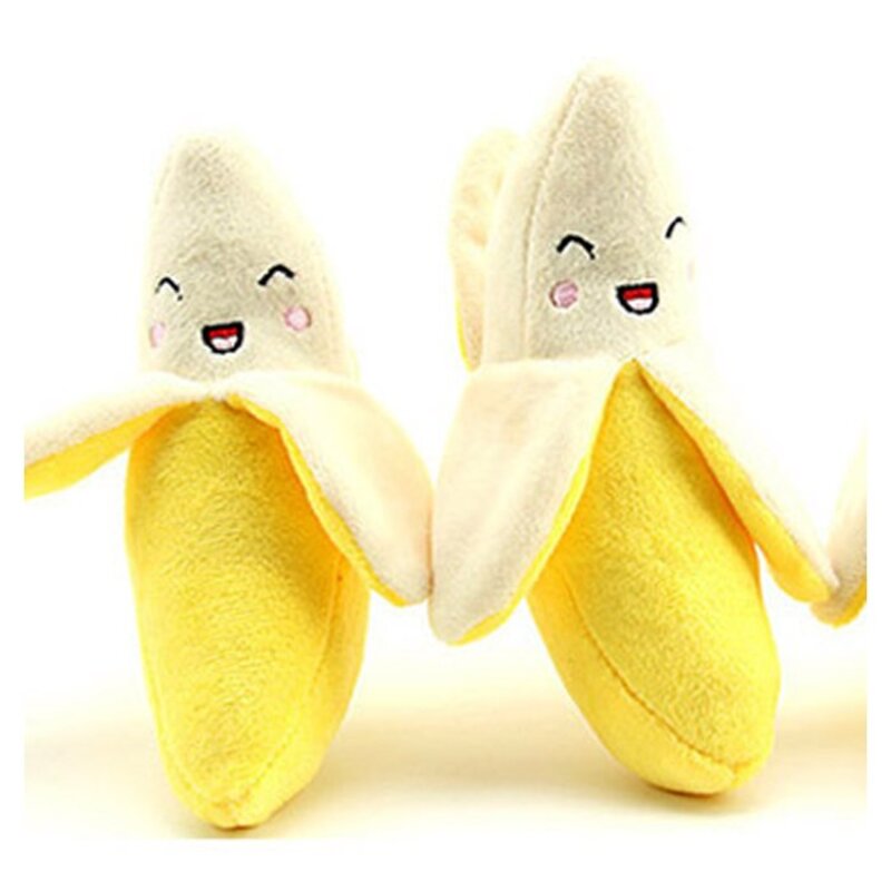 도그아이 강아지 장난감 봉제수박 + 당근 + 바나나, 랜덤 발송, 1세트