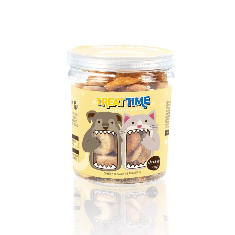 트릿타임 강아지 동결건조간식, 1개, 대구트릿, 55g
