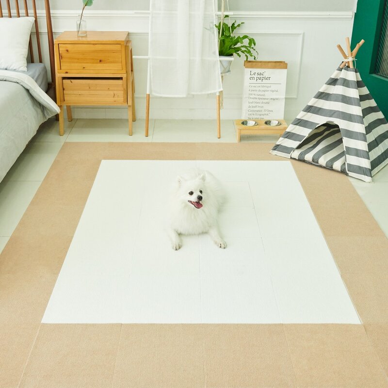 도톰매트 반려동물 미끄럼방지 매트, 그레이, 10개