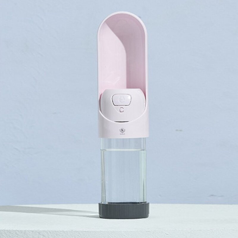 딩동펫 반려동물 슬라이드 휴대용 물병, 오렌지, 1개