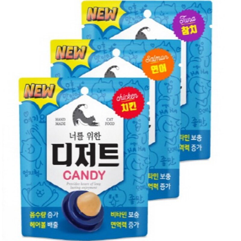 너를위한디저트 고양이 캔디, 치킨, 3.5g, 20개