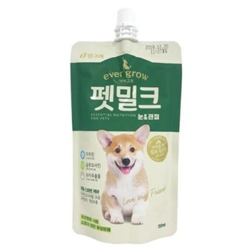 에버그로 초유함유 강아지 펫밀크 150ml, 피부+모발, 5개