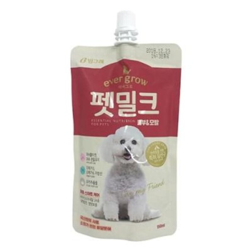 에버그로 초유함유 강아지 펫밀크 150ml, 피부+모발, 5개