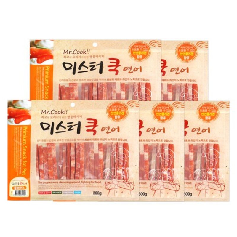 도그펜시아 미스터쿡 슬라이스 간식, 소고기, 300g, 10개