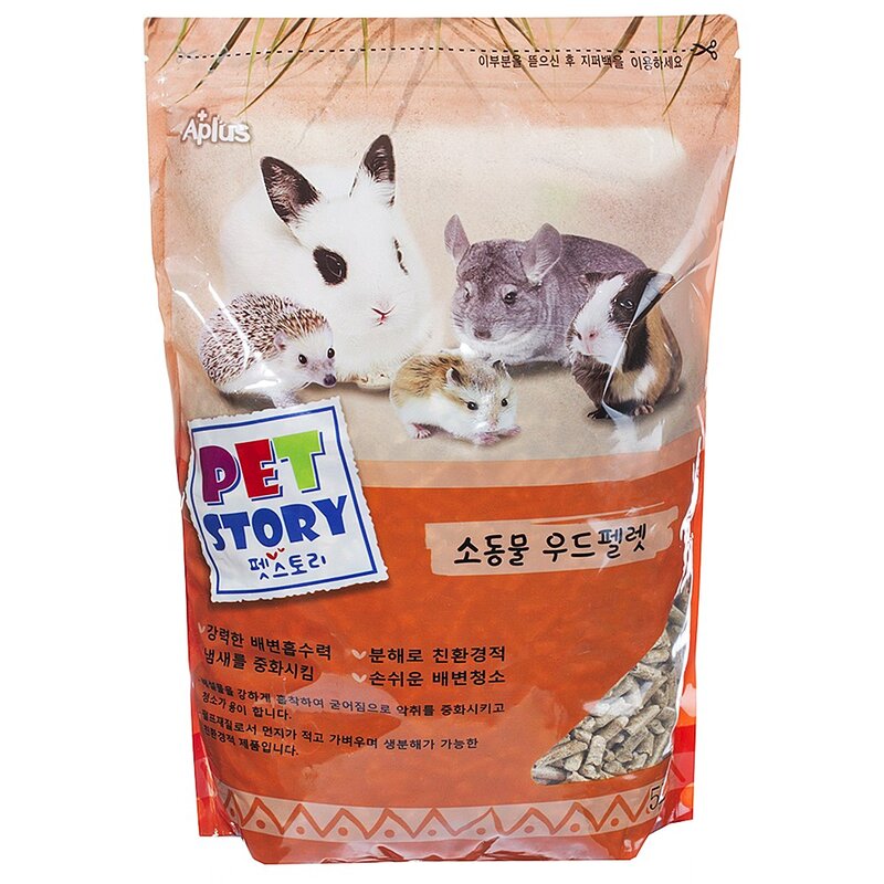 펫스토리 반려동물 우드펠렛 베딩, 5L, 1개