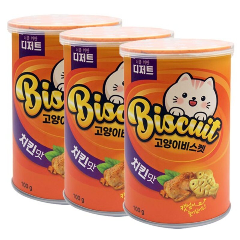 너를위한디저트 고양이 캣닢 비스켓 닭 100g, 치킨맛, 5개