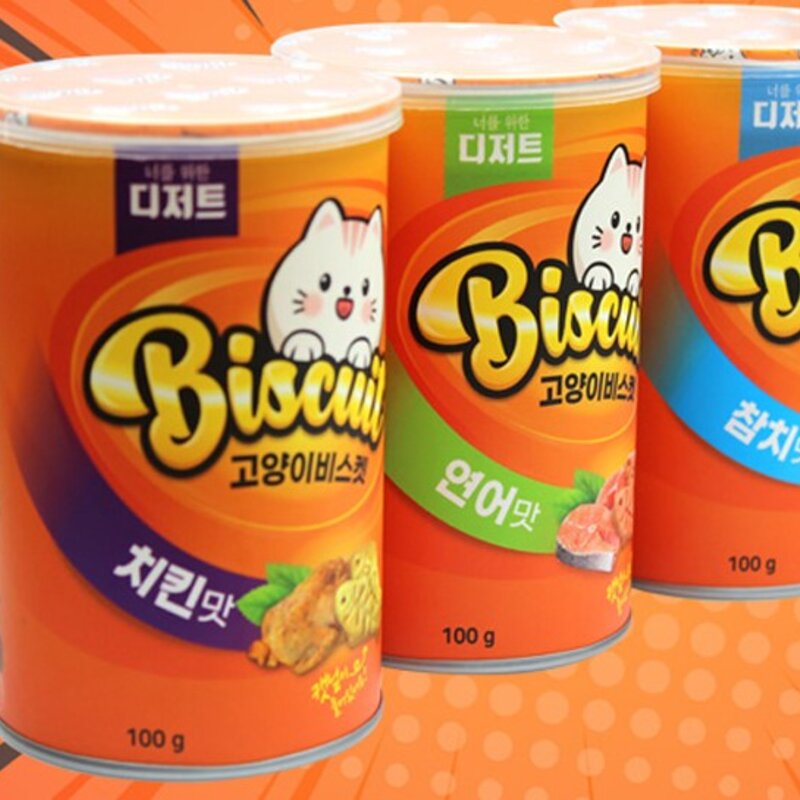 너를위한디저트 고양이 캣닢 비스켓 닭 100g, 치킨맛, 5개