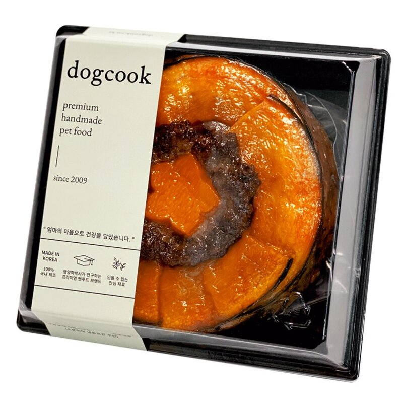 도그쿡 강아지 케이크 냉동 간식, 혼합맛(소고기/단호박), 300g, 1개
