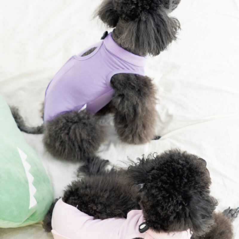 난펫 강아지 고양이 환묘복 환견복 중성화복, 퍼플, 1개