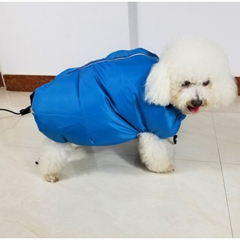 렛츠펫 반려동물 드라이자켓 블루 중소형, S(소형), 1개