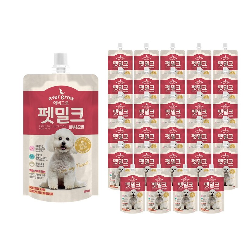 빙그레 에버그로 펫밀크, 3개, 눈&관절 맛