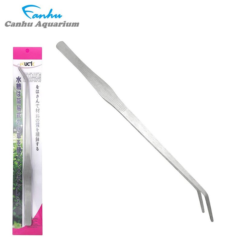 청룡아쿠아 칸후 수초용 핀셋 곡형, 칸후 수초용 핀셋 곡형 27cm, 1개