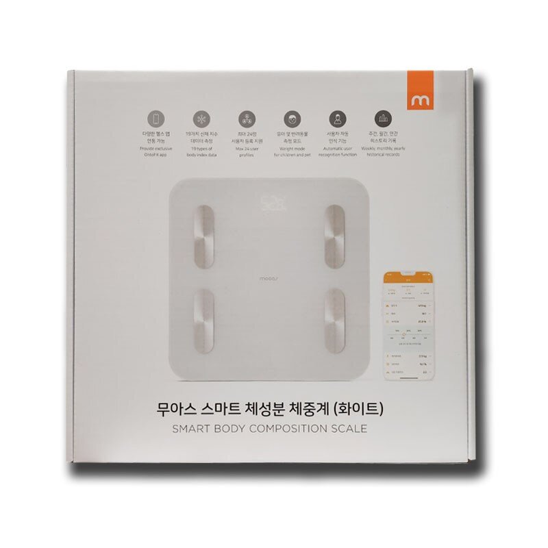 무아스 스마트 체성분 체중계, MBCS3, 코랄