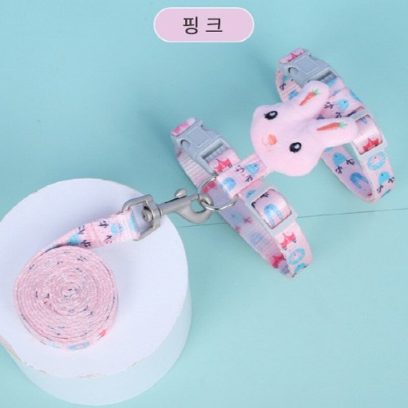 루리펫 고양이 가슴줄 하네스 반려묘 전용 산책줄 목줄하네스, 1개