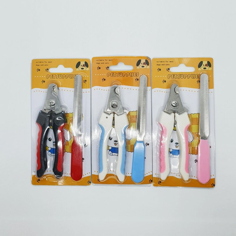 애견 강아지 고양이 발톱 깎이 다듬기 세트 발톱깍이 발톱갈이 셋트, 애견발톱깎이세트-핑크, 1개