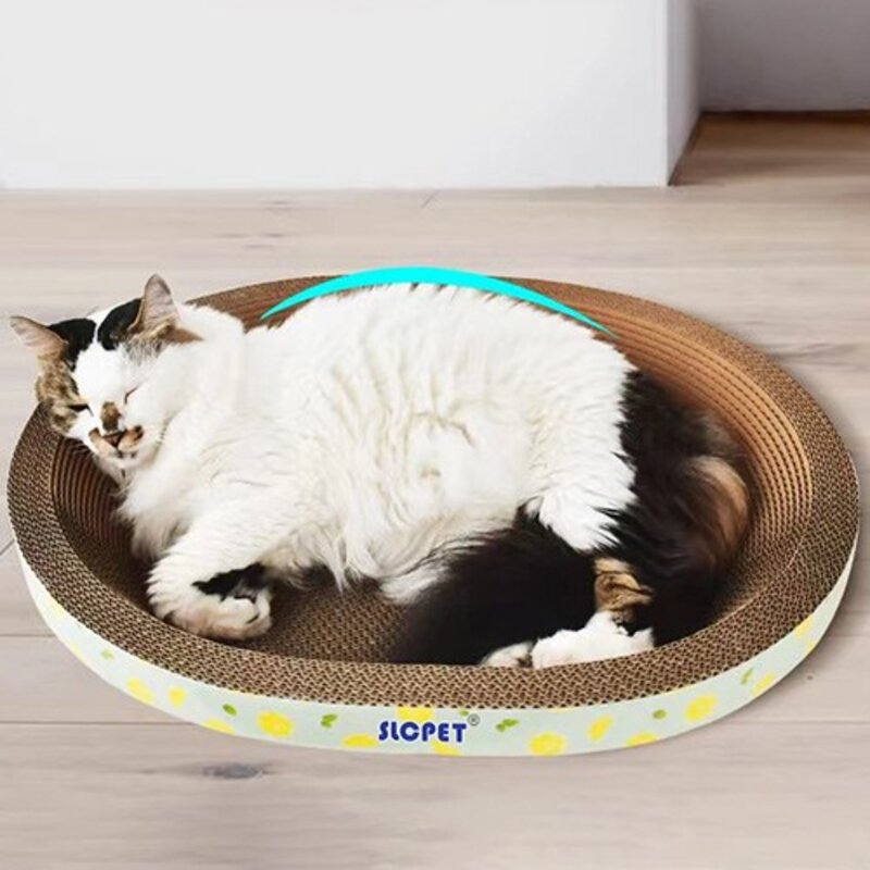 에스엘씨펫 고양이 특대형 스크래쳐 타원형, 1개