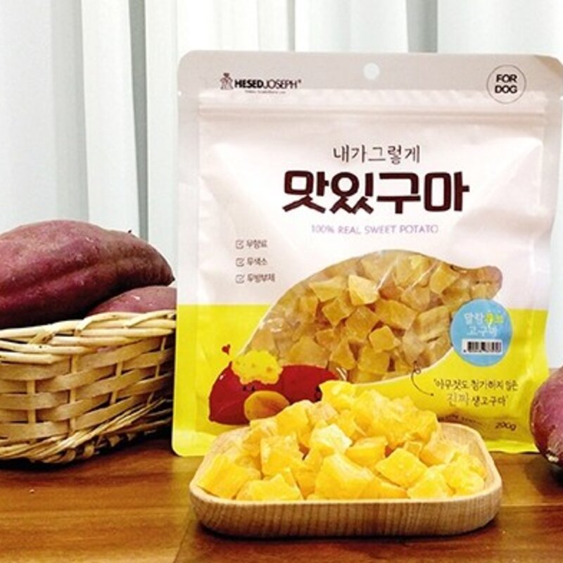 CY요셉트레이딩 내가 그렇게 맛있구마 강아지 간식 말랑 큐브 200g, 1개