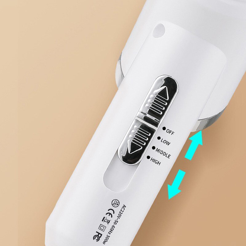 Garrl 반려동물 2in1 펫 드라이기 강아지 고양이 죽은털 제거 헤어빗 열풍조절가능, 화이트, 1개