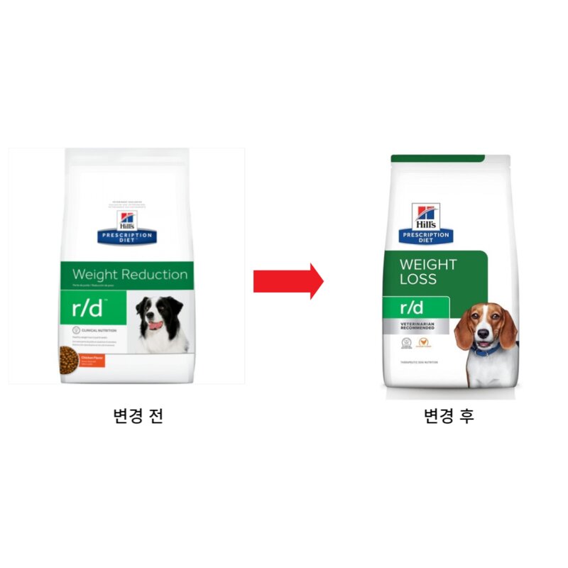 힐스 독 rd r/d 3.85kg 과체중 체중감량 처방식, 1개