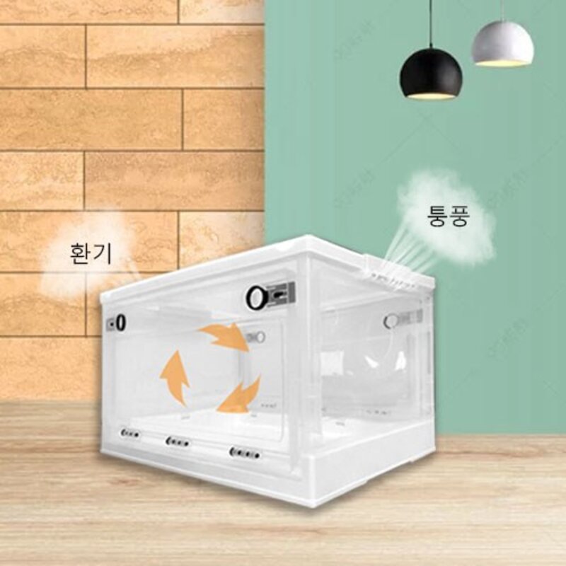 투명 접이식 펫 드라이룸 휴대용 털말리기 드라이 하우스 인테리어 1 세트, 1개