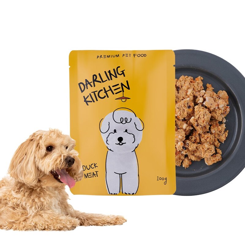 달링키친 강아지 화식 사료, 오리, 8개, 100g