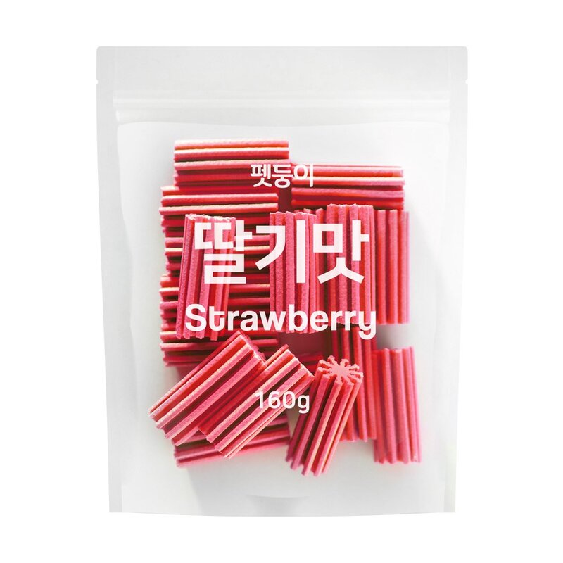 펫둥이 이가튼튼 강아지 덴탈껌 3가지맛 480g 사과맛+블루베리맛+딸기맛, 1개
