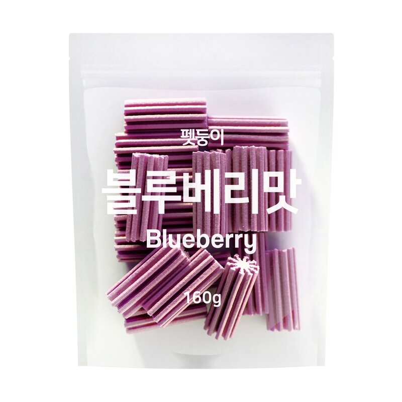 펫둥이 이가튼튼 강아지 덴탈껌 3가지맛 480g 사과맛+블루베리맛+딸기맛, 1개