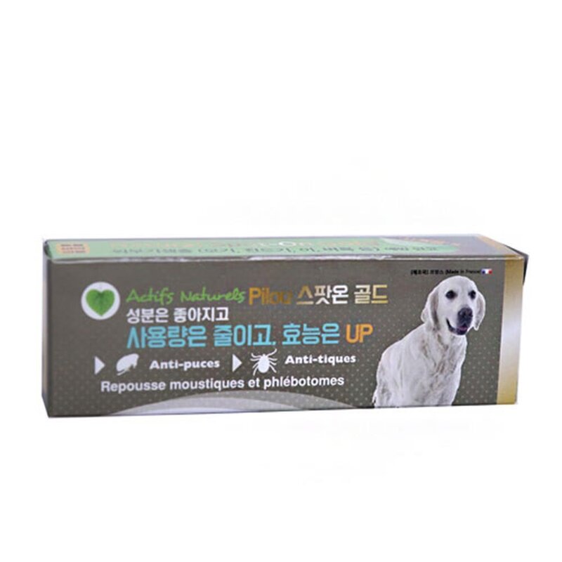 진드기 모기 애견 해충방지제 대형견용 귀벼룩 말티즈 시츄 애완견 반려견, 3ml, 1개