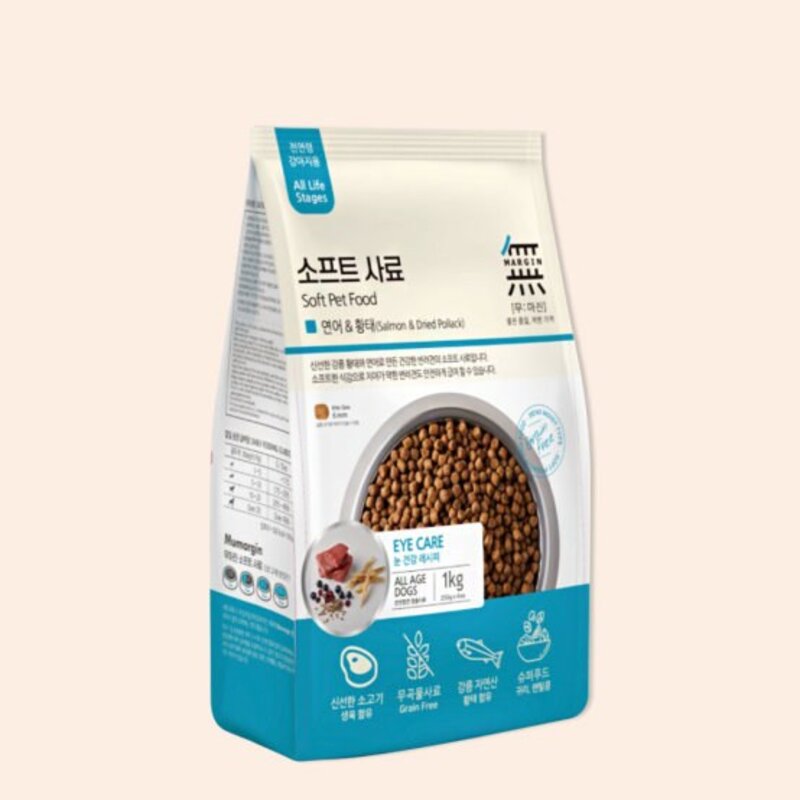 바우와우 무마진 소프트사료 연어&황태 4.8kg, 1개, 연어