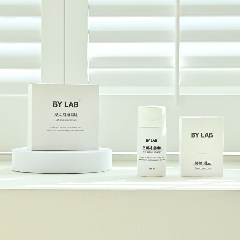 바이랩 캣피지클리너 고양이 턱드름 제거 블랙헤드 여드름 관리 티슈 세정제, 100ml, 1개