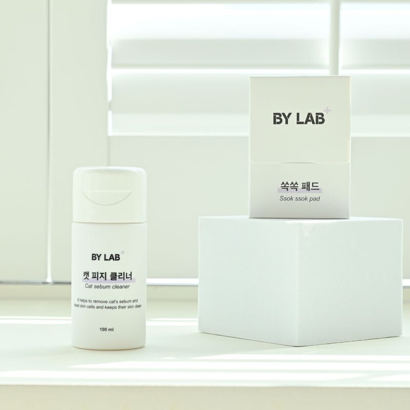 바이랩 캣피지클리너 고양이 턱드름 제거 블랙헤드 여드름 관리 티슈 세정제, 100ml, 1개