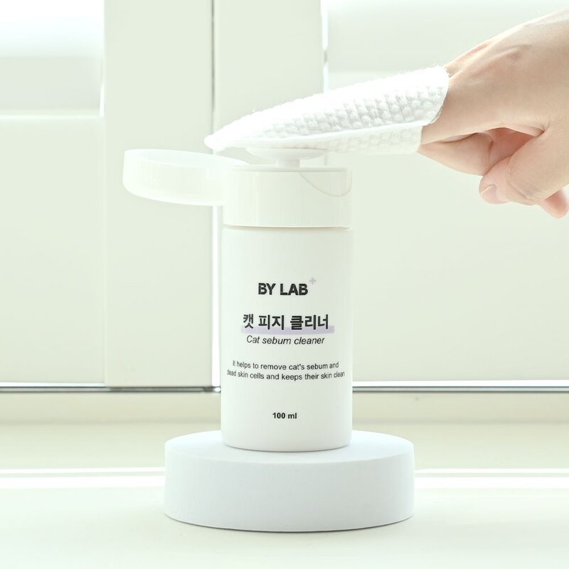 바이랩 캣피지클리너 고양이 턱드름 제거 블랙헤드 여드름 관리 티슈 세정제, 100ml, 1개