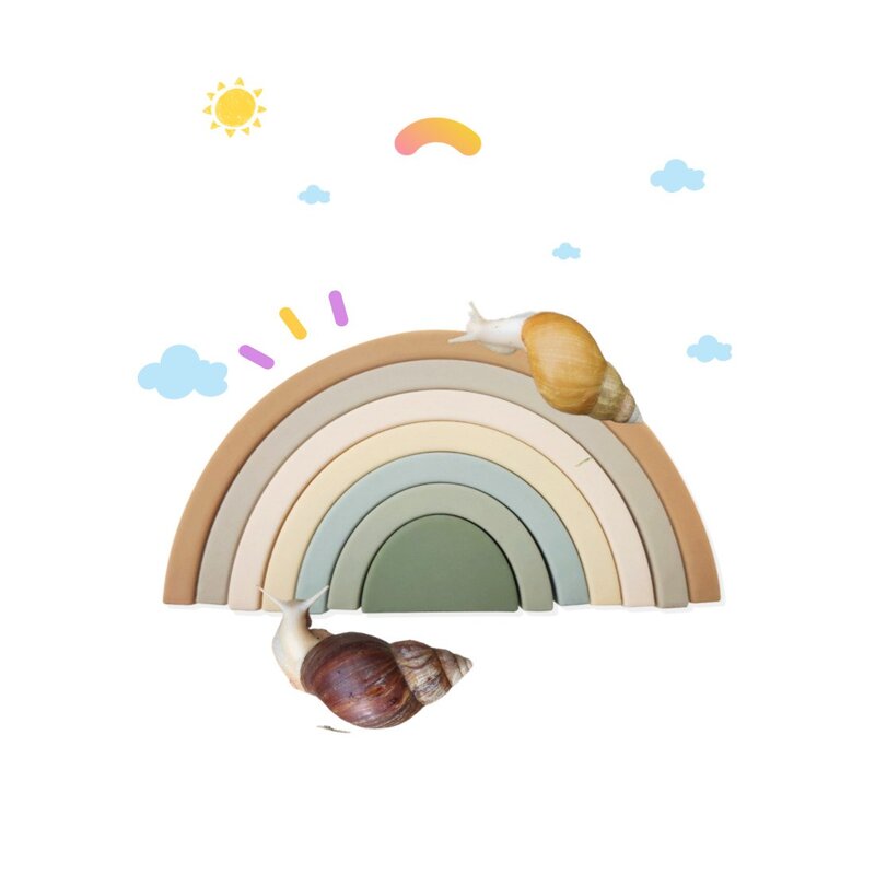 달팽이집꾸미기 레인보우 놀이목 애완달팽이 무지개 다리 은신처 소동물 터널, 대형2layer, 1개