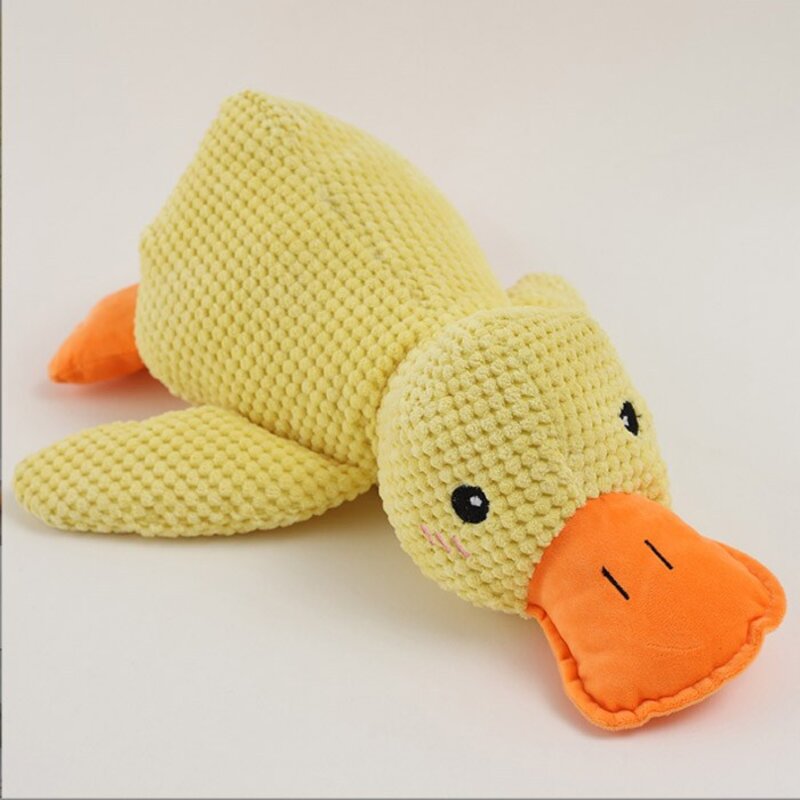 딩동펫 반려동물 꽥꽥이 대왕오리 애착인형, 옐로우, 1개