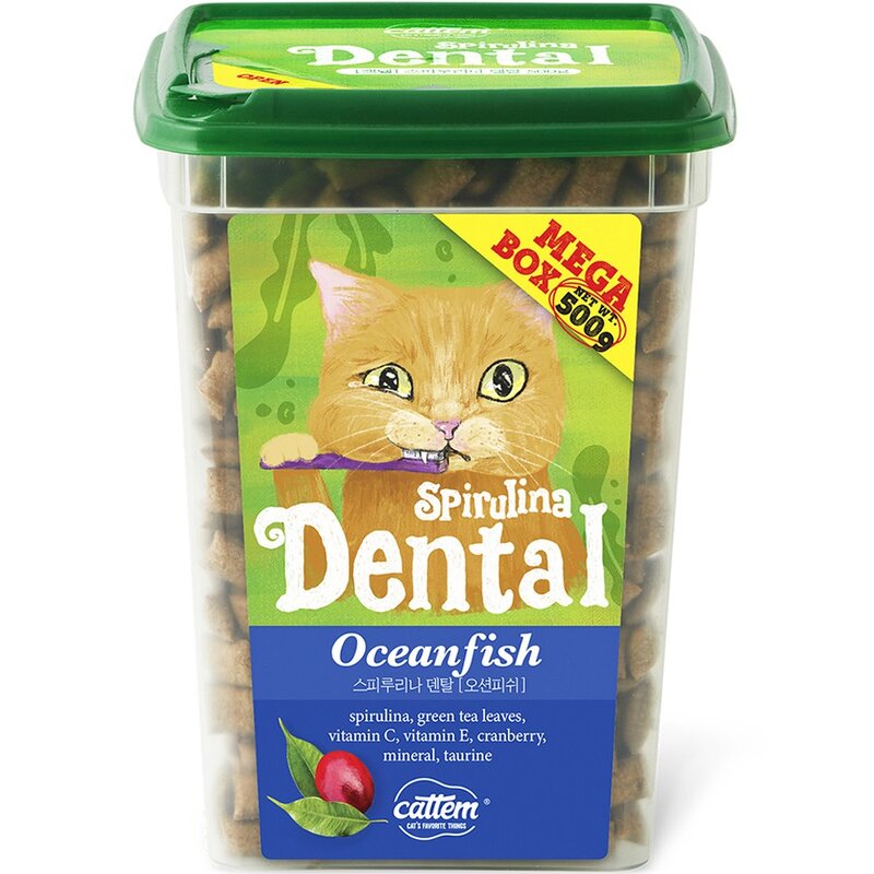 캣템 스피루리나 덴탈 고양이 간식, 치킨, 500g, 1개