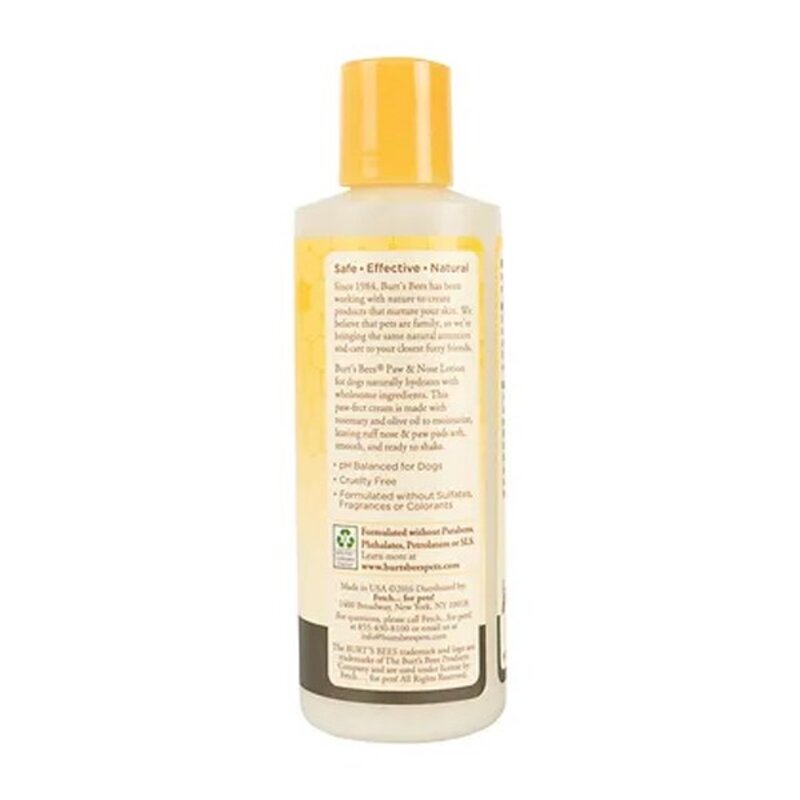 미국 정품 버츠비 반려견 발바닥 코 로션 Burtsbee Pets Paw Nose Lotion With Rosemary Olive Oil, 1개, 118ml