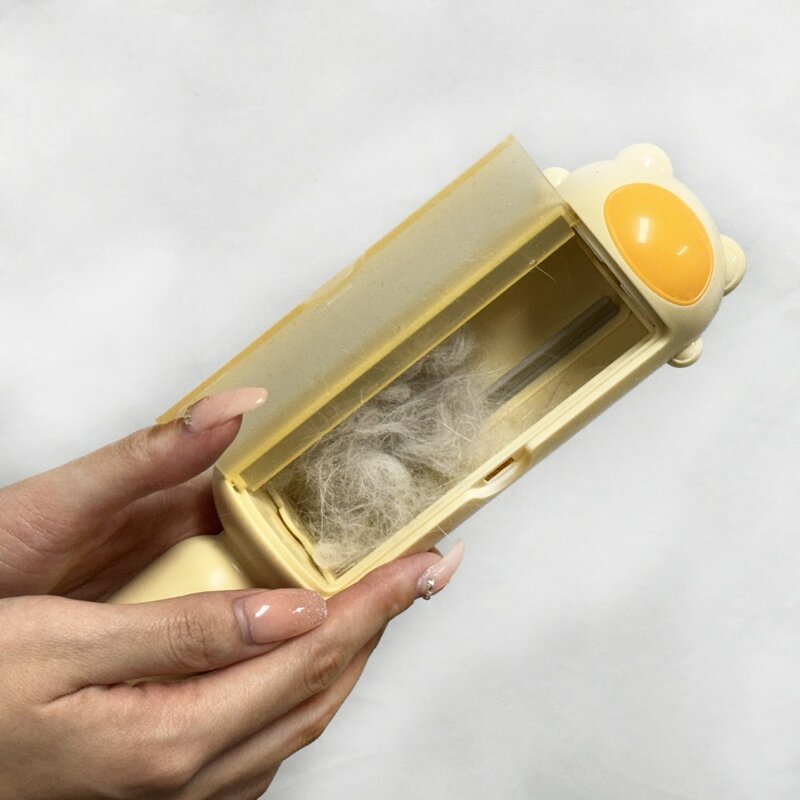 멍냥이노리터 반영구 고양이털제거 강아지 고양이 옷 침대 쇼파 털 먼지 제거기 청소 휴대용 돌돌이, 1개, 파랑이