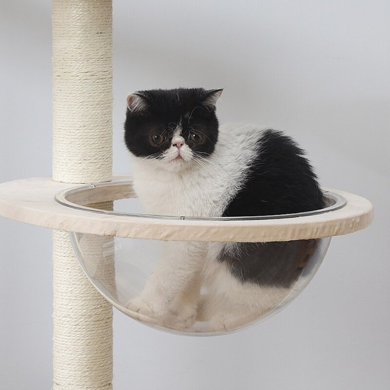 칠시 고양이 해먹 바스켓 캣타워, 혼합색상, 1개