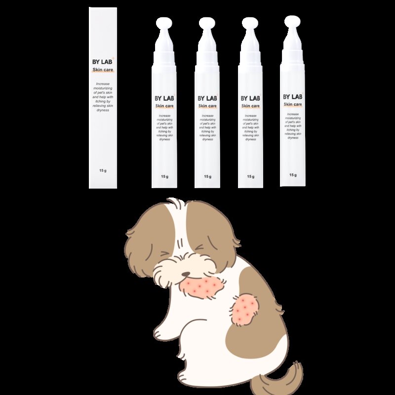 바이랩 스킨케어 강아지 피부 보습제 발바닥 딱지 로션, 15g, 1세트
