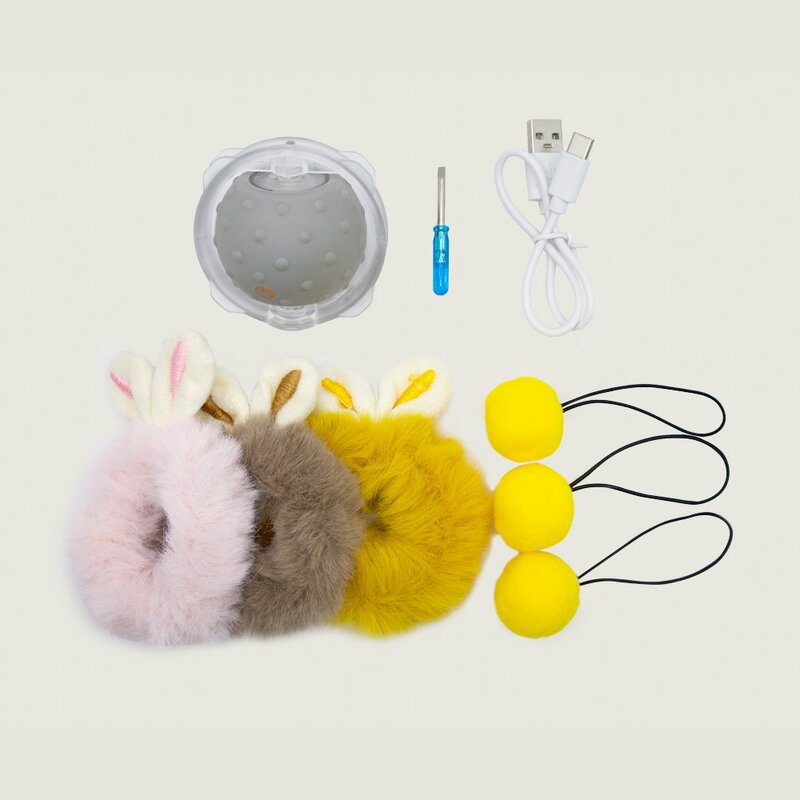 고양이 지랄발광 자동 장난감 스마트 캣 토이 공 놀이 USB 충전식, 스마트 펫 토이, 1개