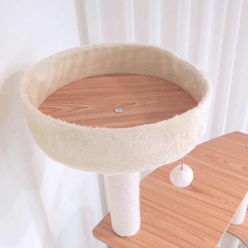 딩동펫 고양이 포코 스크래쳐 캣타워, 혼합색상, 1개