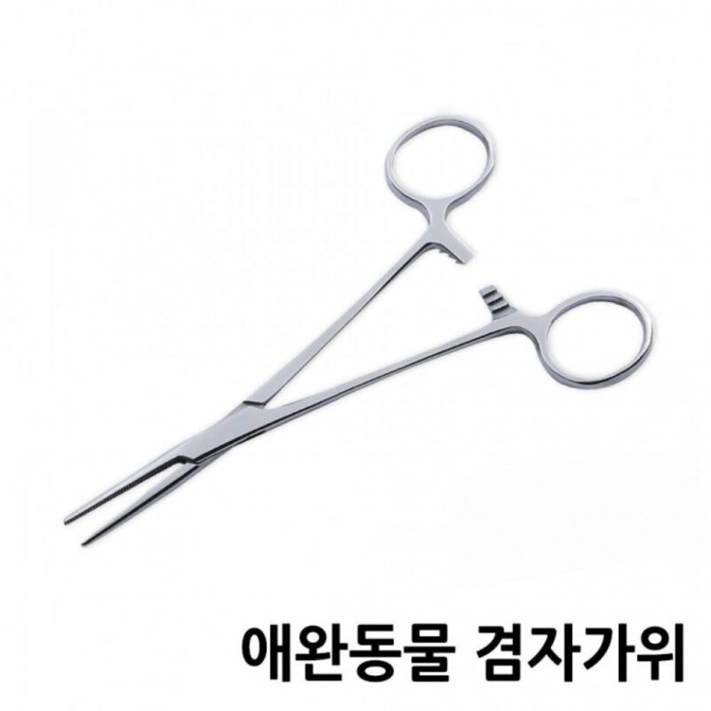 반려동물 미용 겸자가위 귀털관리 셀프미용