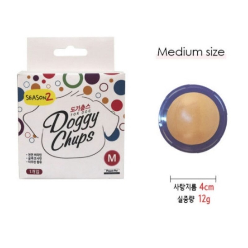 도기춥스 강아지디저트 강아지 사탕 강아지간식 M 5개, 1개, 12ml