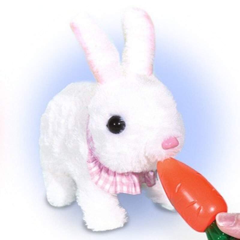 리얼펫 가방에 쏘옥 깡총 아기 토끼 작동인형, 24cm, 1개
