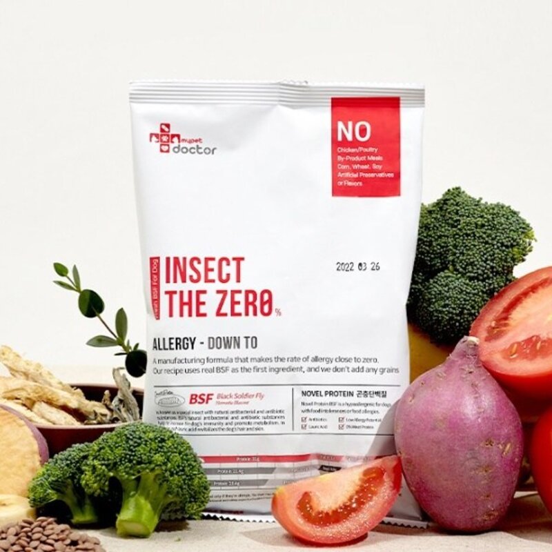 마이펫닥터 시그니처 인섹트더제로 피부알러지 강아지사료, 곤충, 1kg, 1개